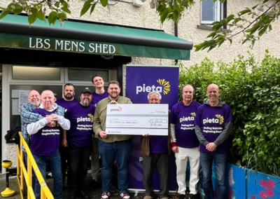 Huge thanks to the LBS Men’s Shed for raising €2,070 for Pieta in 2025, and an incredible €11,647 since 2022. Your support means so much 💛